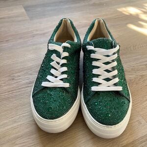 Betsey Johnson sparkle sneakers